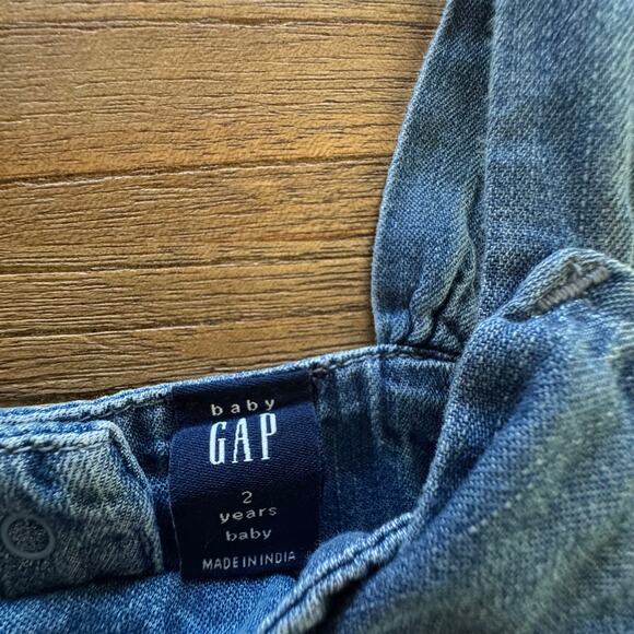 Gap Denim Bow Toddler Girl Dress - Size 2 yrs - Picture 3 of 4